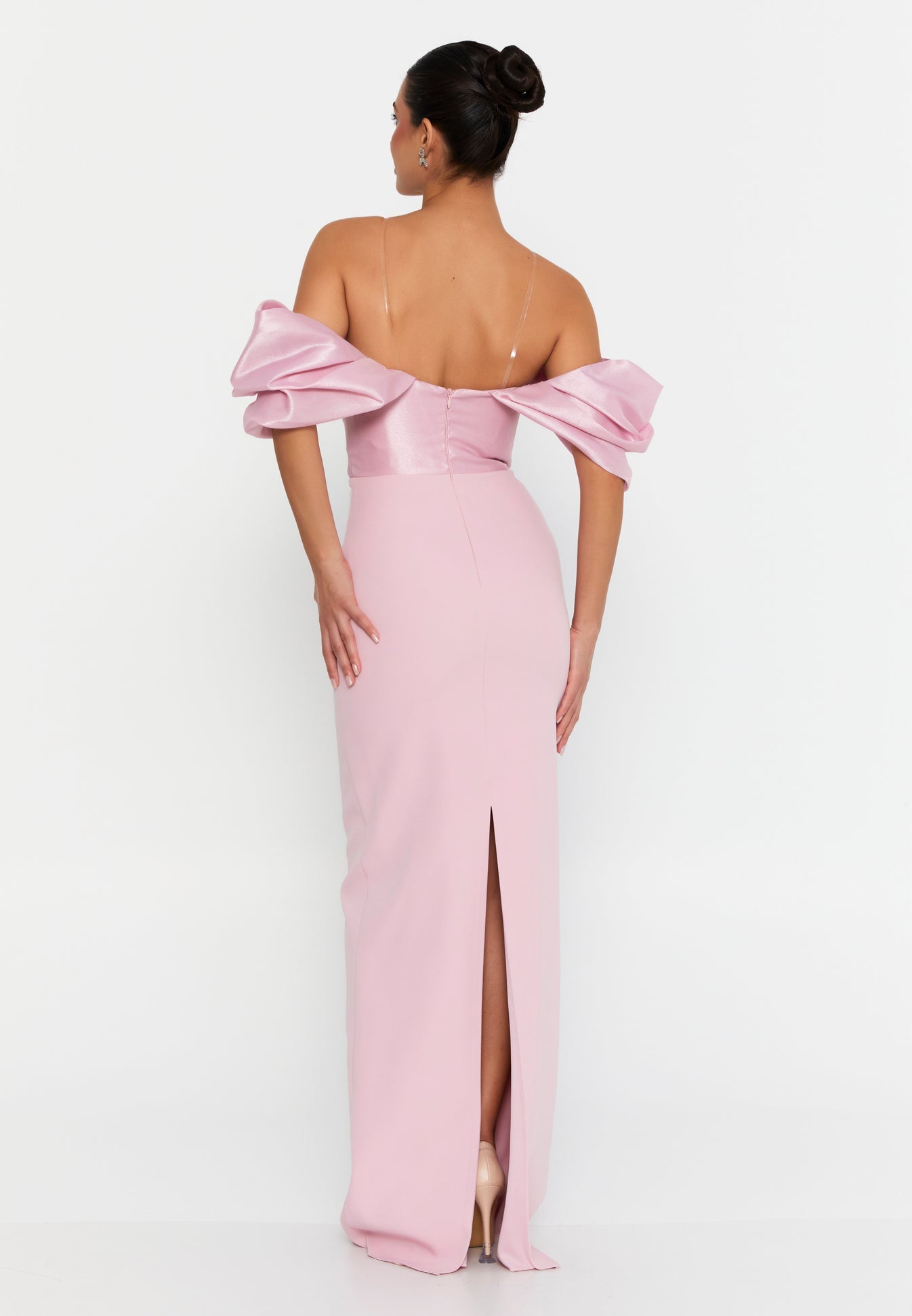 Pink Dana Dress - Pink luxury evening dress by Riviera Couture