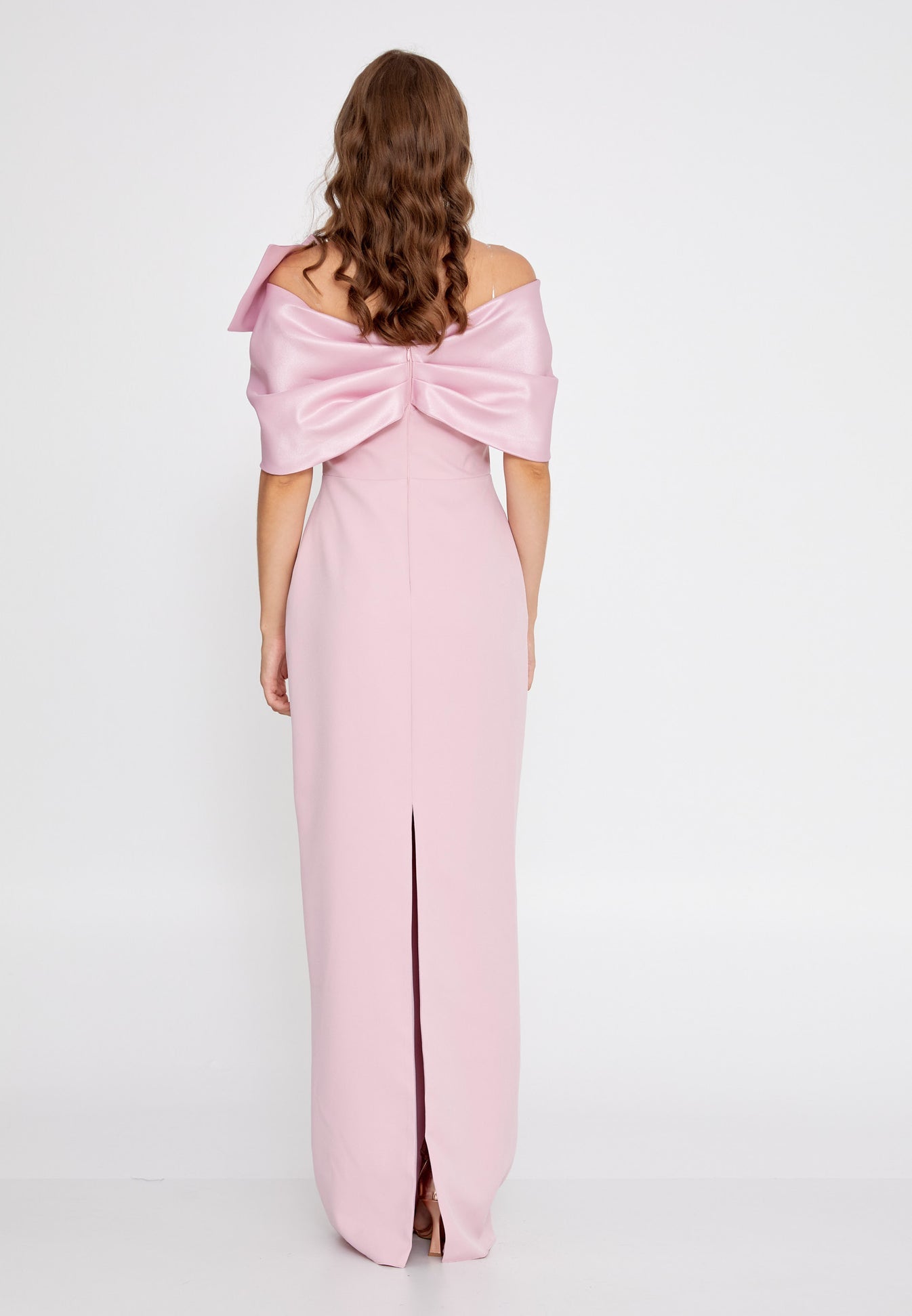 Pink Lina Dress - Pink luxury evening dress by Riviera Couture