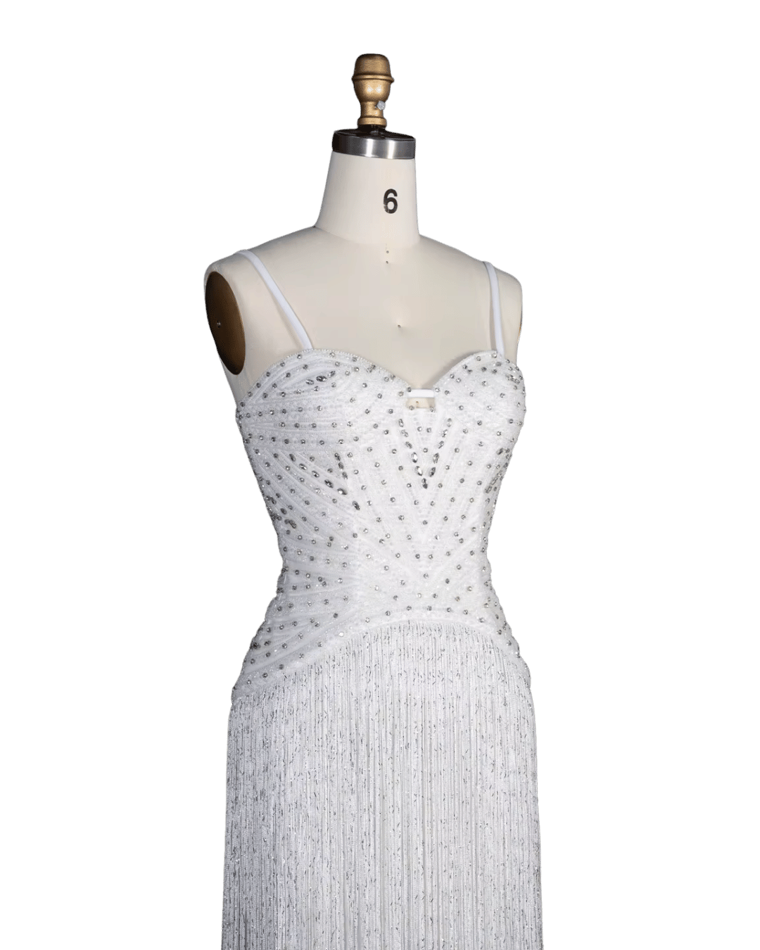 RC170 — The Aisha | Crystal Tassel Beaded Evening Gown — Luxury GCC Formal 2026