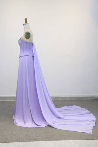 Lilac Two Pieces Evening Dress - Riviera Couture