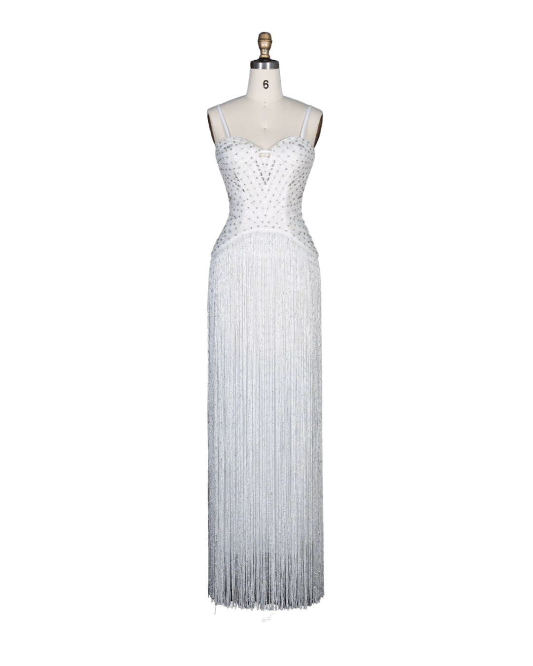 RC170 — The Aisha | Crystal Tassel Beaded Evening Gown — Luxury GCC Formal 2026