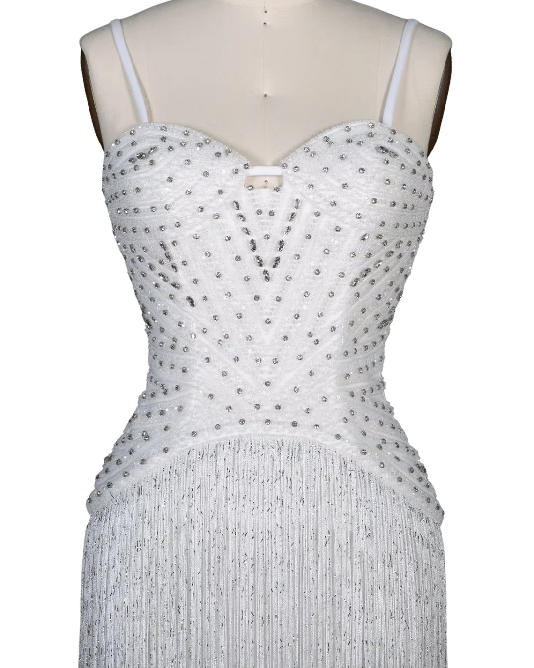 RC170 — The Aisha | Crystal Tassel Beaded Evening Gown — Luxury GCC Formal 2026
