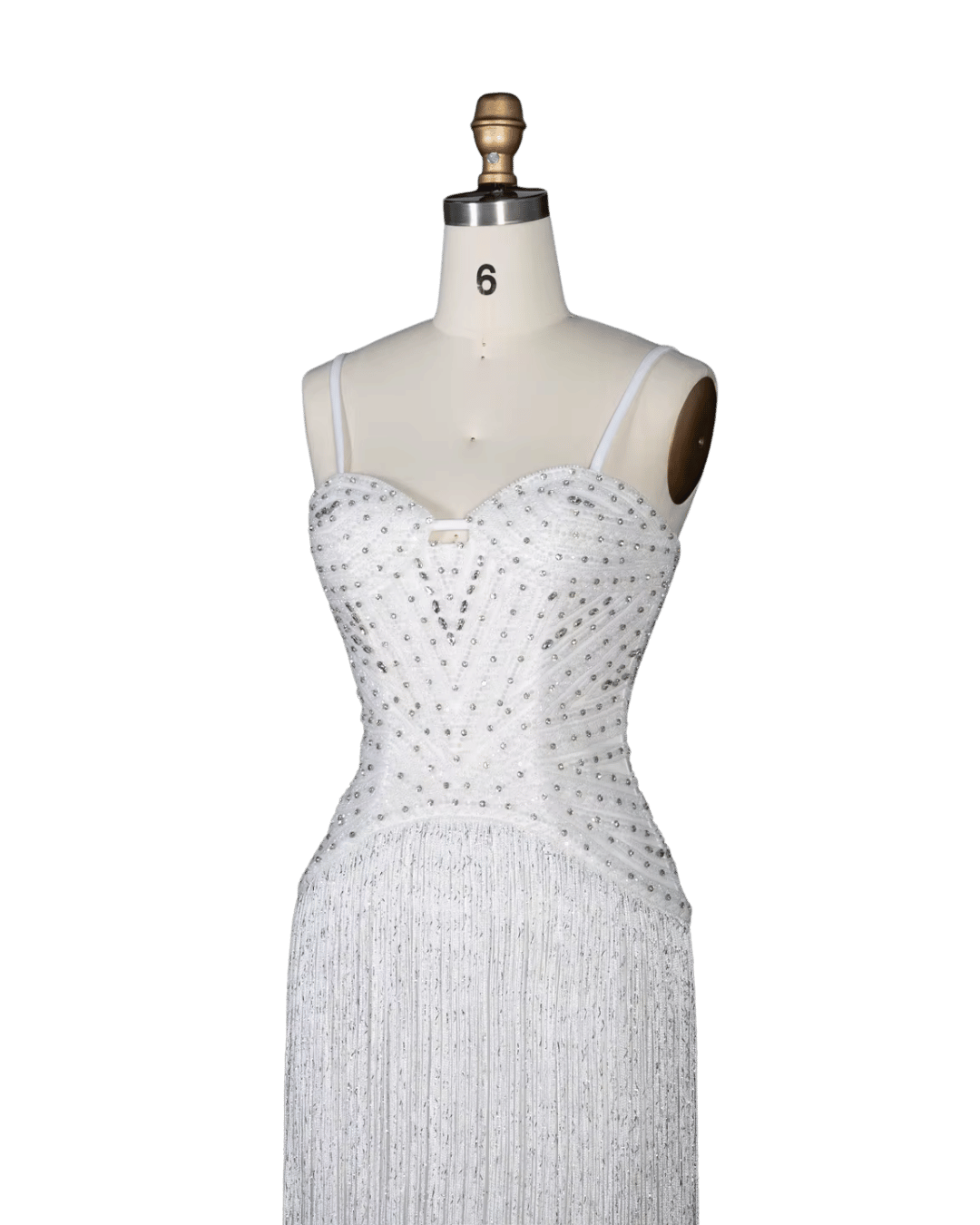 RC170 — The Aisha | Crystal Tassel Beaded Evening Gown — Luxury GCC Formal 2026