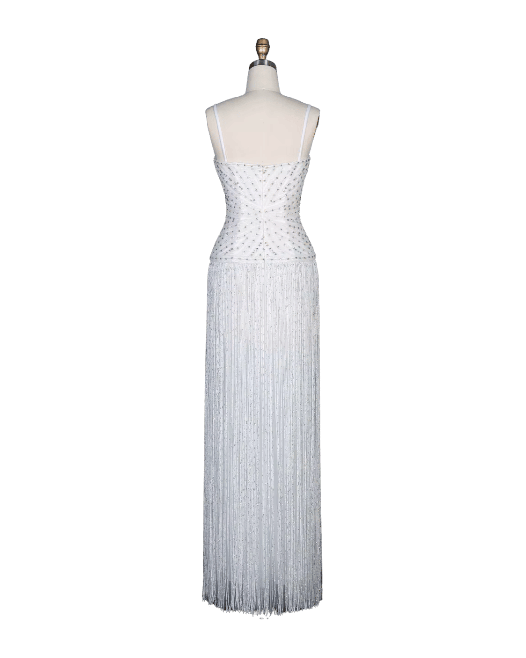 RC170 — The Aisha | Crystal Tassel Beaded Evening Gown — Luxury GCC Formal 2026