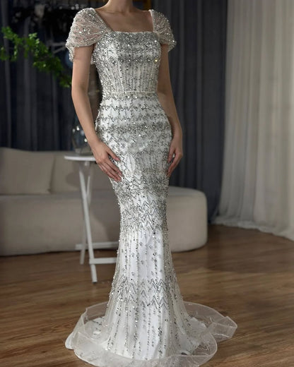 White 3 Way Gown - 4 colors available luxury evening dress by Riviera Couture