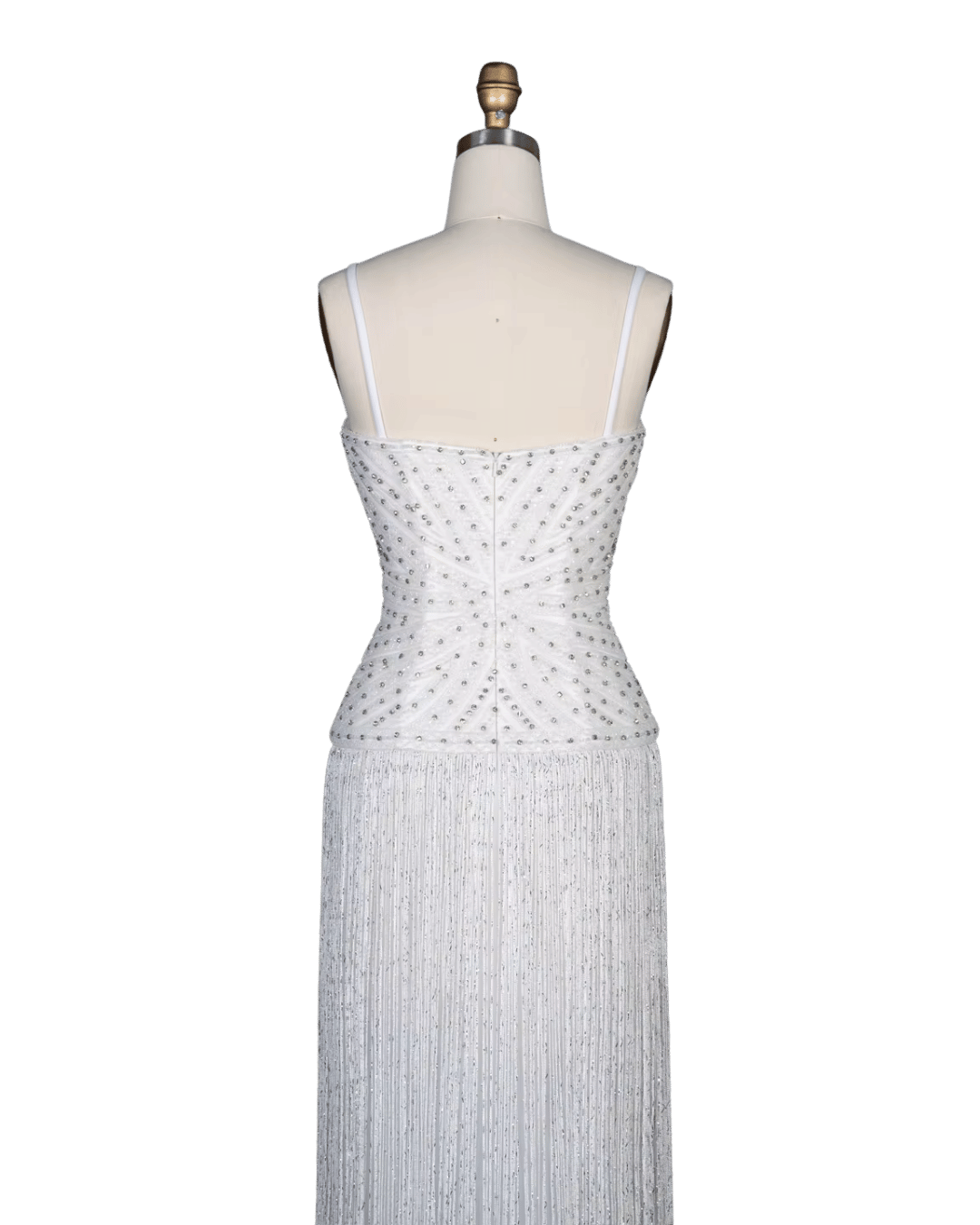 RC170 — The Aisha | Crystal Tassel Beaded Evening Gown — Luxury GCC Formal 2026
