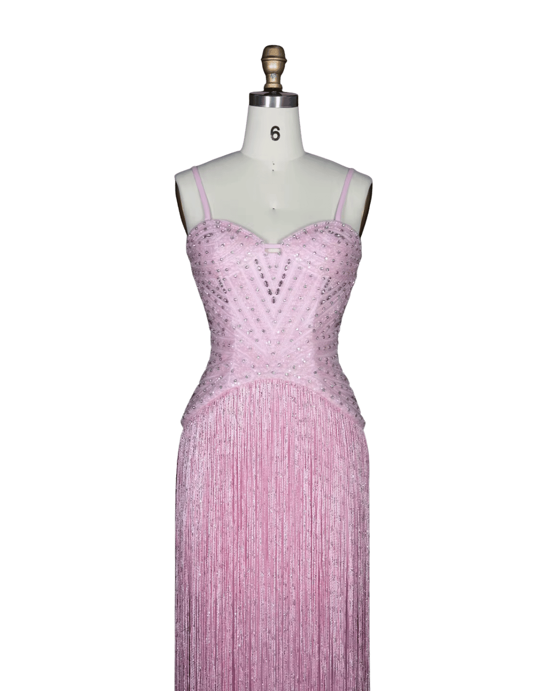 RC170 — The Aisha | Crystal Tassel Beaded Evening Gown — Luxury GCC Formal 2026
