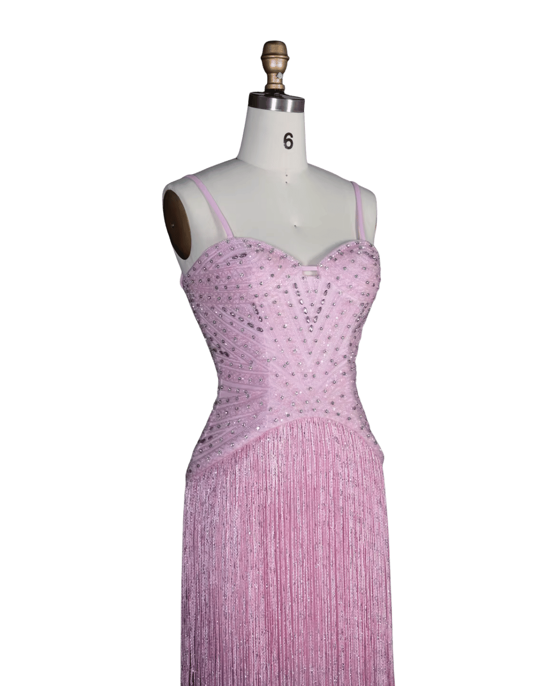 RC170 — The Aisha | Crystal Tassel Beaded Evening Gown — Luxury GCC Formal 2026