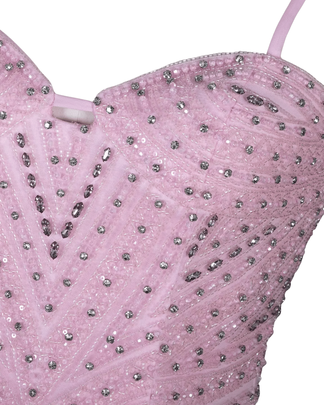 RC170 — The Aisha | Crystal Tassel Beaded Evening Gown — Luxury GCC Formal 2026