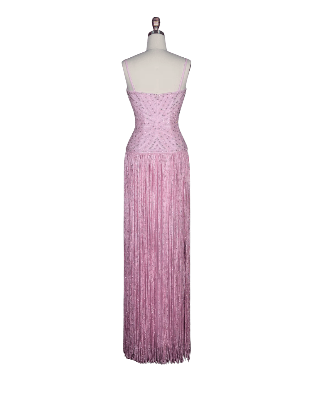 RC170 — The Aisha | Crystal Tassel Beaded Evening Gown — Luxury GCC Formal 2026