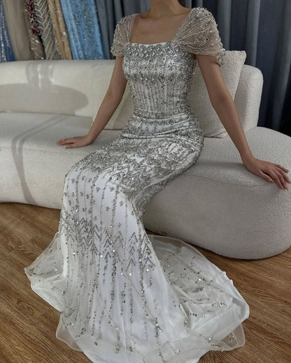 White 3 Way Gown - 4 colors available luxury evening dress by Riviera Couture