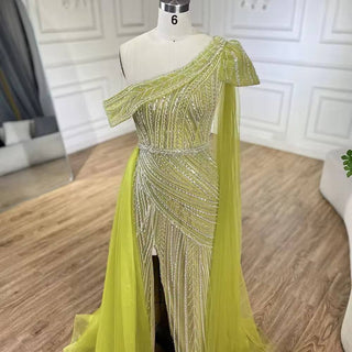 Lime Green Gown - RC201 - Riviera Couture