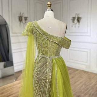 Lime Green Gown - RC201 - Riviera Couture