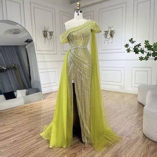 Lime Green Gown - RC201 - Riviera Couture