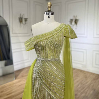 Lime Green Gown - RC201 - Riviera Couture