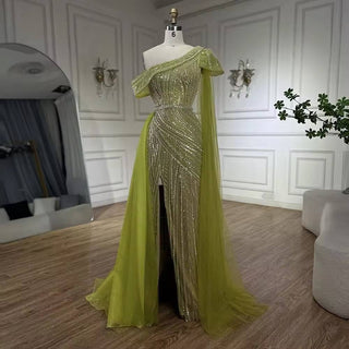 Lime Green Gown - RC201 - Riviera Couture