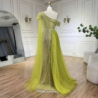 Lime Green Gown - RC201 - Riviera Couture