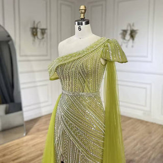 Lime Green Gown - RC201 - Riviera Couture