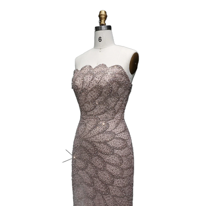 The Zumurrud – strapless mermaid evening gown | Riviera Couture