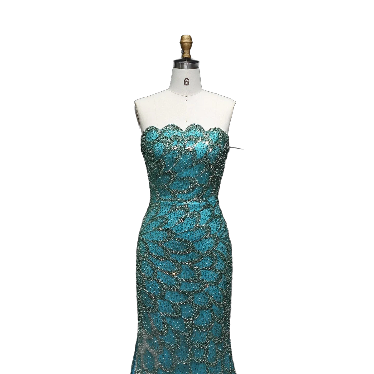 The Zumurrud – strapless mermaid evening gown | Riviera Couture