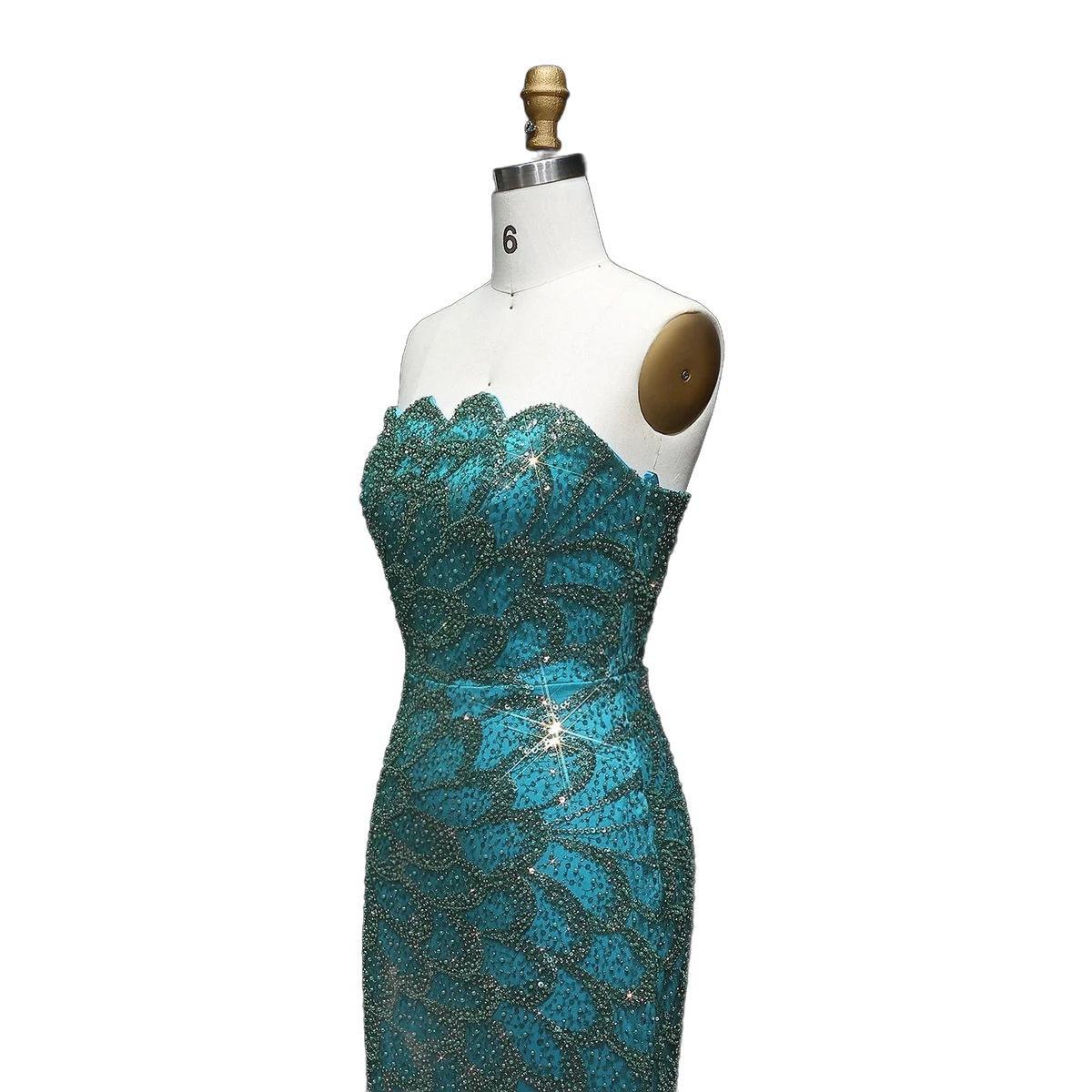 The Zumurrud – strapless mermaid evening gown | Riviera Couture