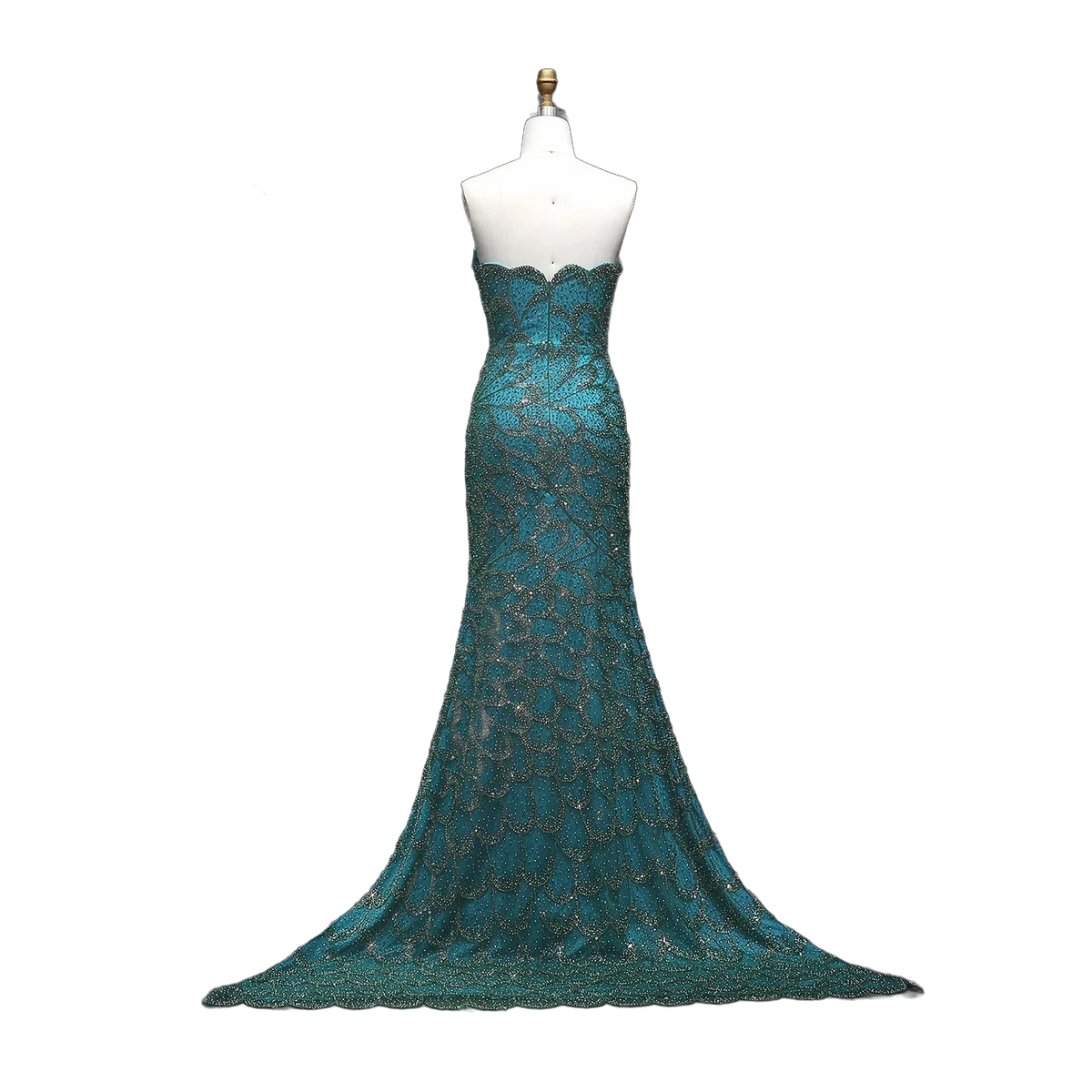 The Zumurrud – strapless mermaid evening gown | Riviera Couture
