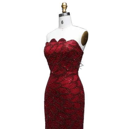 The Zumurrud – strapless mermaid evening gown | Riviera Couture