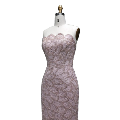 The Zumurrud – strapless mermaid evening gown | Riviera Couture