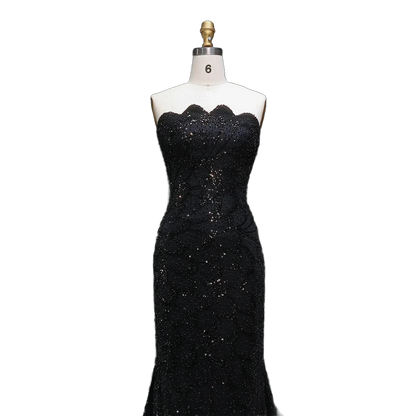 The Zumurrud – strapless mermaid evening gown | Riviera Couture