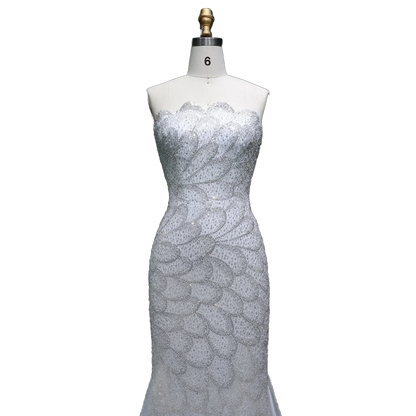 The Zumurrud – strapless mermaid evening gown | Riviera Couture