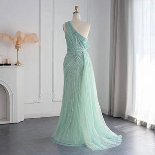 One Shoulder Mermaid Evening Dress - Riviera Couture