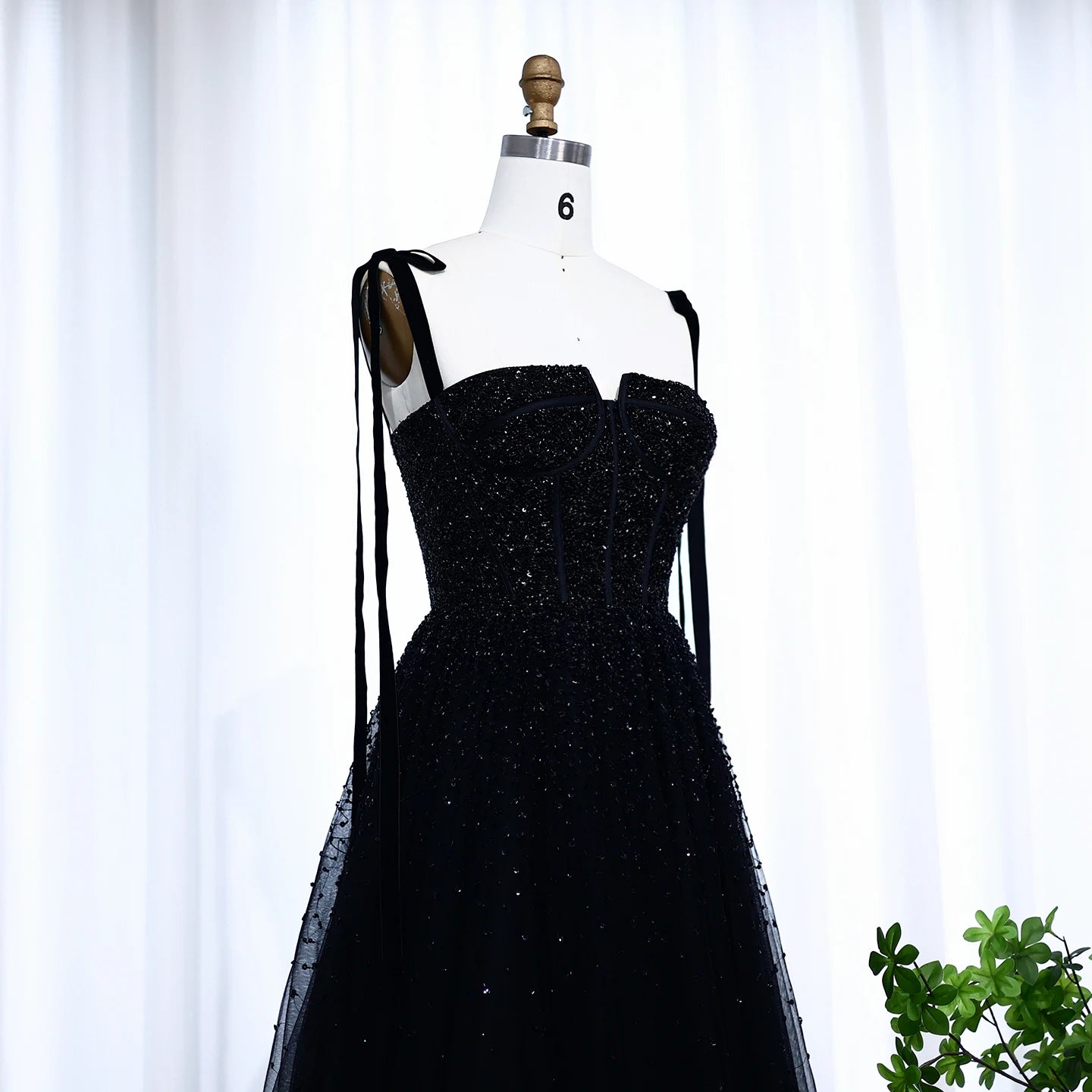 Burgundy Wine Red and Blush Pink Beaded Evening Gown with Straps — Dubai — Riviera Couture GCC Luxury Evening Gown