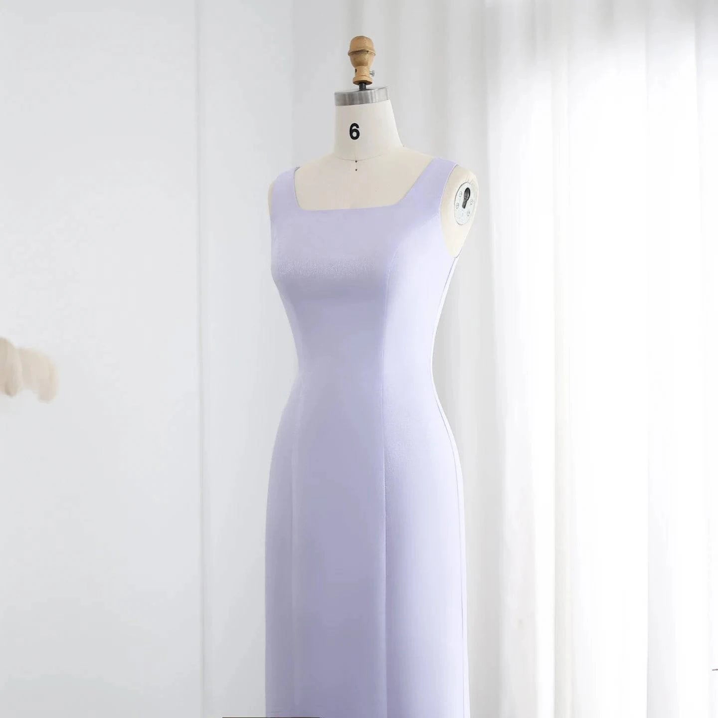 Lilac Evening Dresses with Cape - Riviera Couture