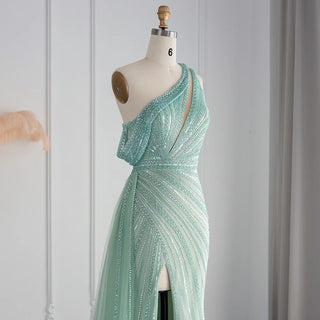 One Shoulder Mermaid Evening Dress - Riviera Couture