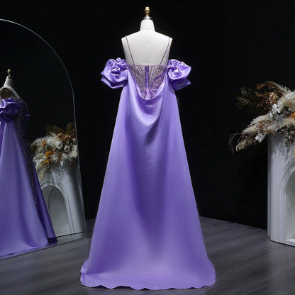 Green Off-Shoulder Cape Ruffle Evening Gown — Beaded Luxury GCC Formal — Riviera Couture GCC Luxury Evening Gown