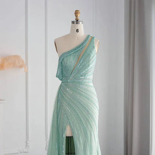 One Shoulder Mermaid Evening Dress - Riviera Couture