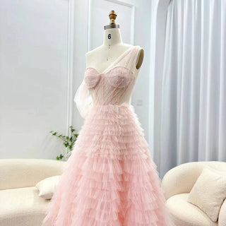 Ombre Pink Lilac Evening Dress - Riviera Couture