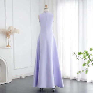 Lilac Evening Dresses with Cape - Riviera Couture