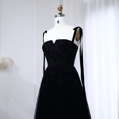 Burgundy Wine Red and Blush Pink Beaded Evening Gown with Straps — Dubai — Riviera Couture GCC Luxury Evening Gown