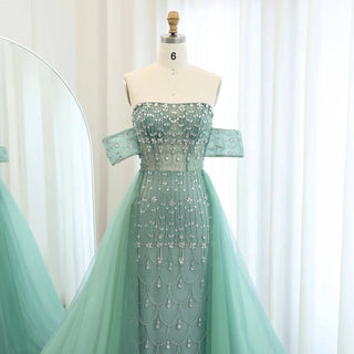 Mermaid Gown with Detachable Skirt - Riviera Couture