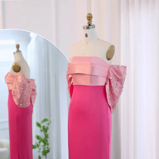 Off Shoulder Coral Pink Dress - Riviera Couture