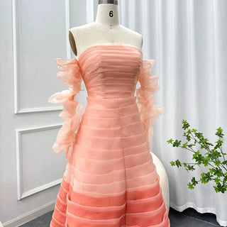 Ombre Custom Made By Order Evening Dress - Riviera Couture