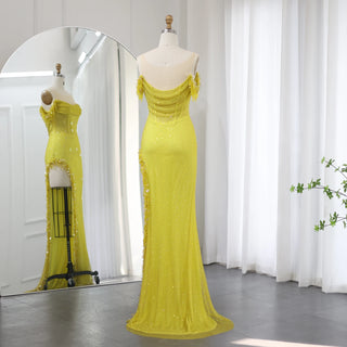 High Slit Evening Dress - Riviera Couture